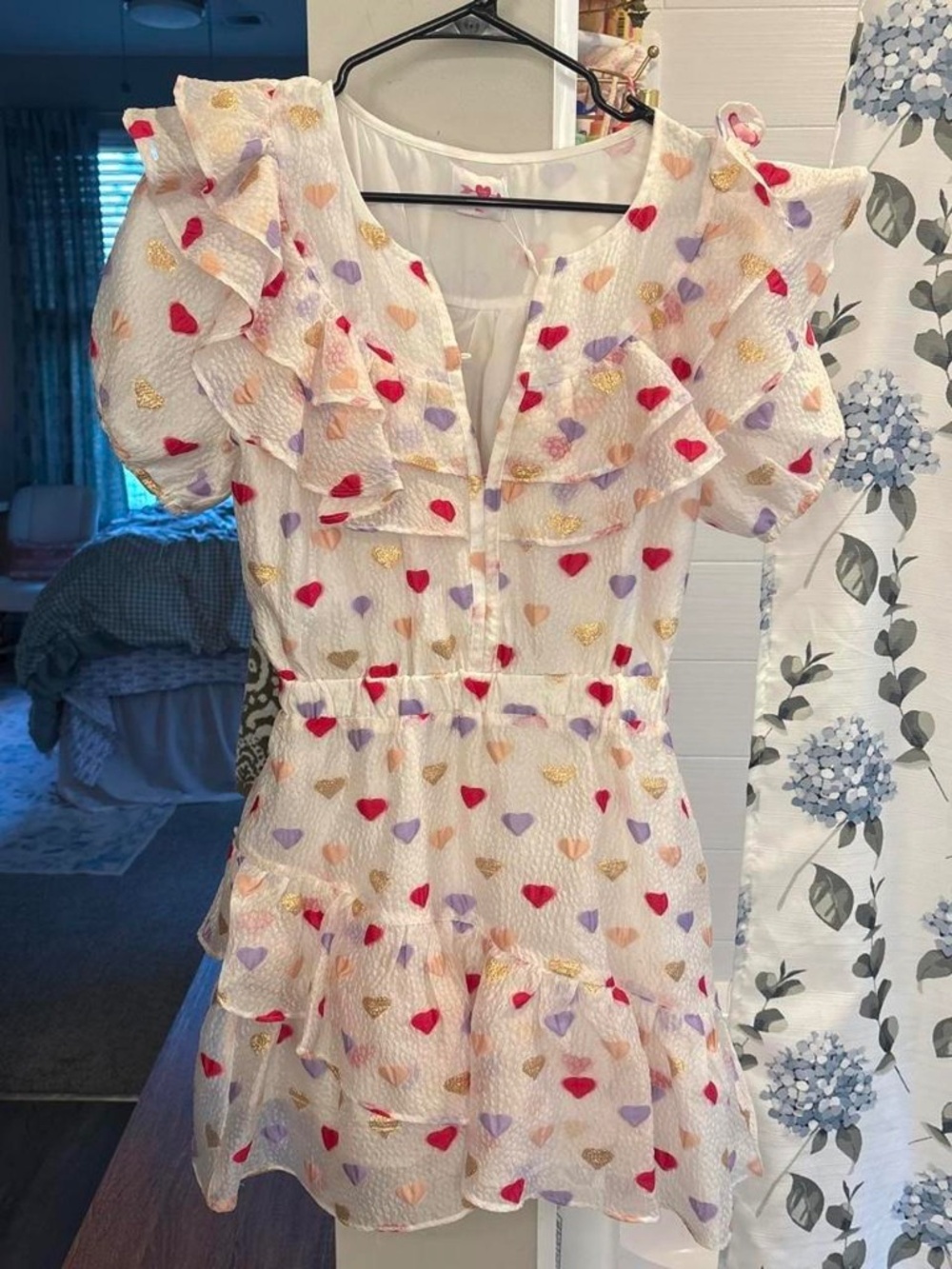 NWT BuddyLove Norma ruffle-sleeve mini dress